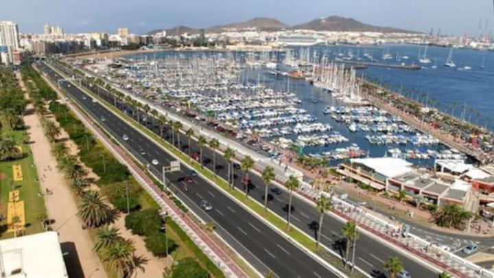 Nice Room-Terrace- Private Toilete-Closer Sport Pier-Optical Fiber 1 Gb Las Palmas de Gran Canaria Exteriör bild